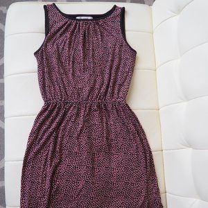 Loft Pink & Black Dress